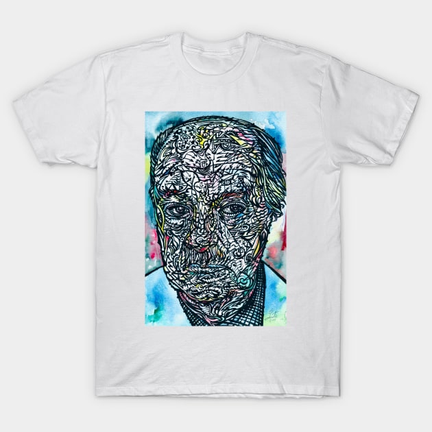 NABOKOV VLADIMIR - watercolor and ink portrait T-Shirt by lautir